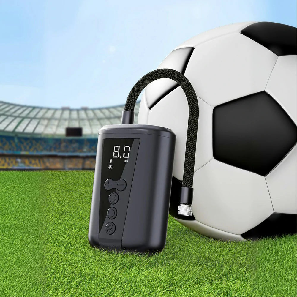 DUNK MASTER - with Emergency Pressure Storage Smart Electric Type-C Light Rechargeable, Stop Portable LED Monitoring, - Auto Design Pump Inflation, Ball Bag