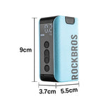 DUNK MASTER Type-C and Hose Charging Mini Lightweight - Portable Inflation, LED Modes Electric - with Pump 4 - Auto Ball Air Preset Smart Flexible Design Stop Display, Blue