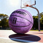 DUNK MASTER - Channel Moisture-Wicking, 7# Suede Bladder Leather - Soft Grip, High-Quality Wide Durable Basketball Rebound, Purple