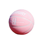 DUNK MASTER Durable Wide - Basketball Rebound, - High-Quality Moisture-Wicking, Channel Bladder Grip, 7# Leather Suede - Soft Pink