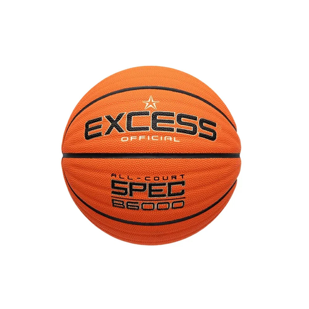 DUNK MASTER - Soft Balanced - Texture, Winding Wave 7# Basketball - Rebound, Foam Bladder, Sweat-Absorbent Leather PU Tire-Grade Anti-Slip Butyl Nylon Orange