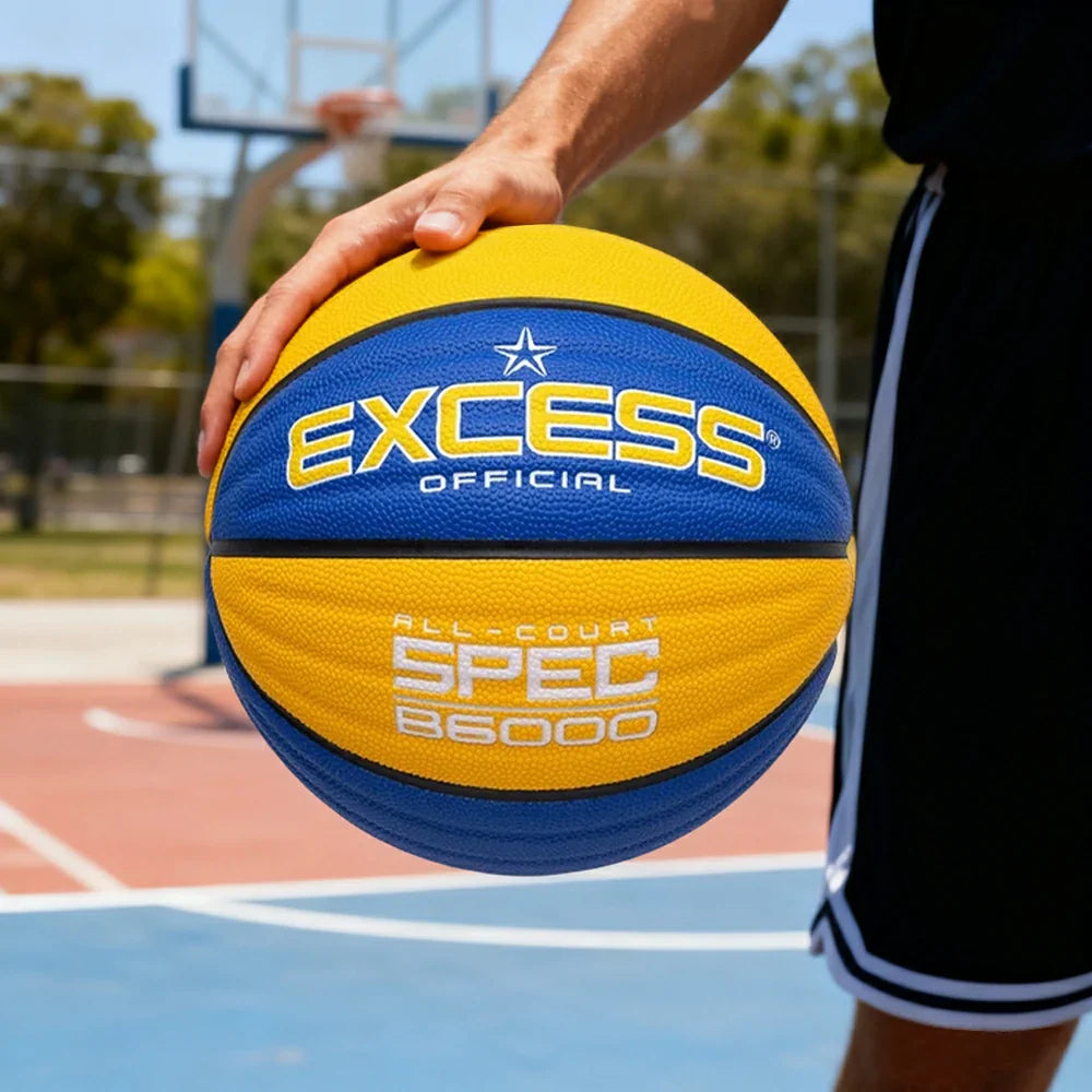 DUNK MASTER Sweat-Absorbent - Leather - Rebound, Soft Wave Butyl Nylon Bladder, PU Texture, Anti-Slip Balanced Winding Tire-Grade - Foam 7# Basketball Yellow