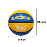 DUNK MASTER Sweat-Absorbent - Leather - Rebound, Soft Wave Butyl Nylon Bladder, PU Texture, Anti-Slip Balanced Winding Tire-Grade - Foam 7# Basketball Yellow