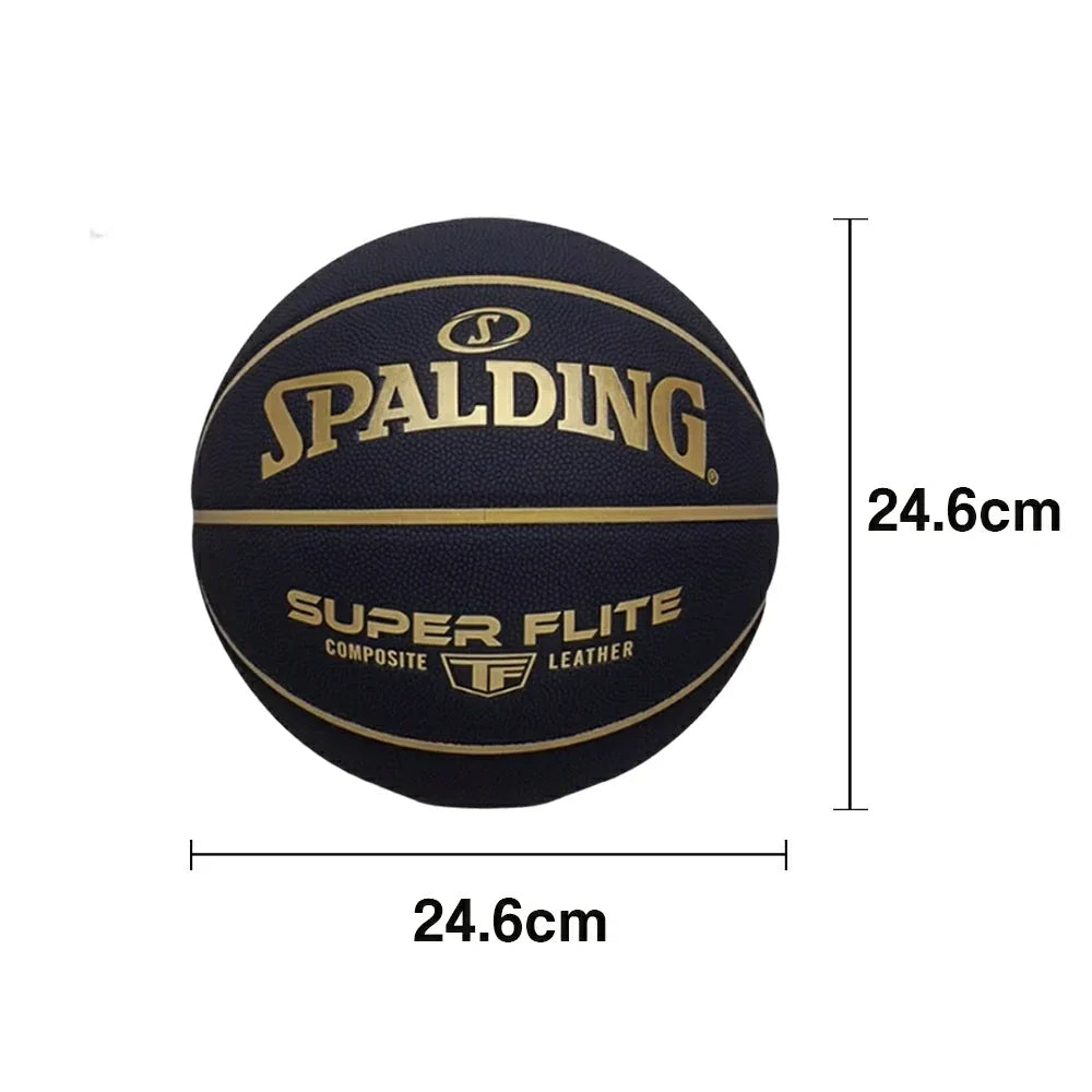 DUNK MASTER Durable 7# Long-Lasting 78-099Y High-Performance Rubber Grip, Textured Authentic 24.6cm - Basketball Bladder, SPALDING Surface