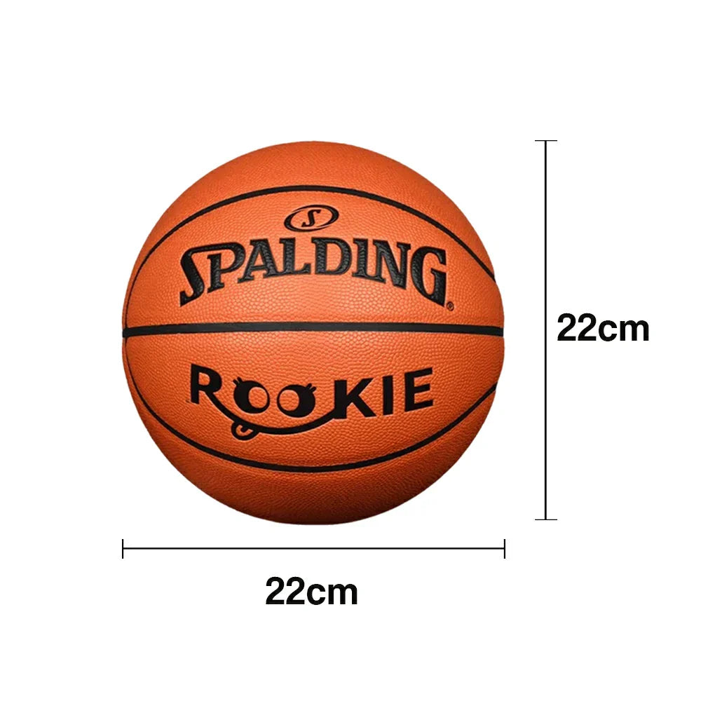 DUNK MASTER Enhanced Rubber Texture, Basketball Authentic SPALDING 5#, 77-403Y5 Bladder, Foam-Grain Grip