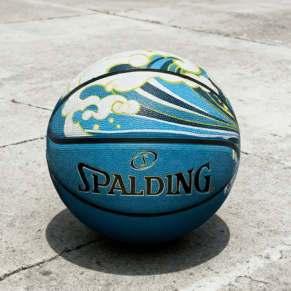 DUNK MASTER Authentic 7# PU Bladder Grip, Durable Nylon 84-759Y Basketball SPALDING High-Performance Superior Rubber Winding, Design