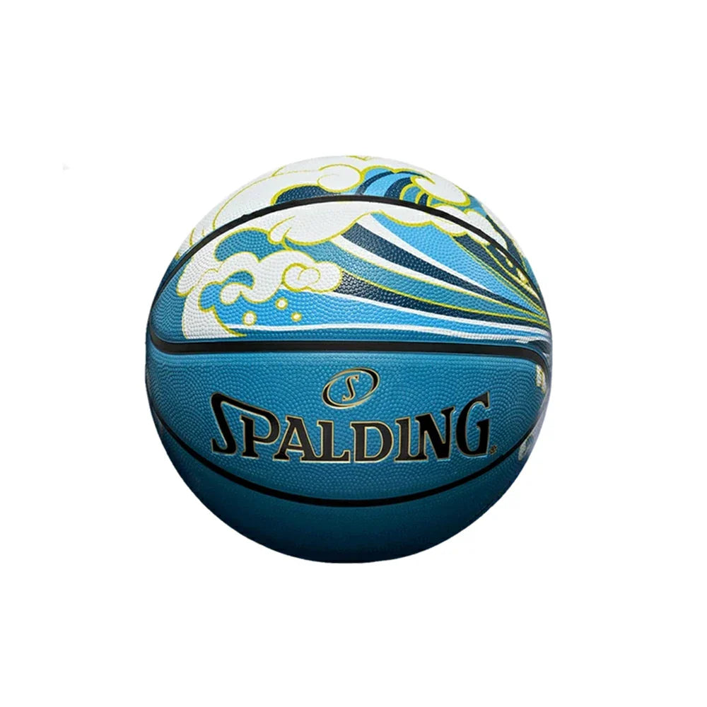 DUNK MASTER Authentic 7# PU Bladder Grip, Durable Nylon 84-759Y Basketball SPALDING High-Performance Superior Rubber Winding, Design