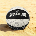 DUNK MASTER 84-611Y5 Rubber Enhanced Foam-Grain Bladder, 5#, SPALDING Basketball Texture, Authentic Grip