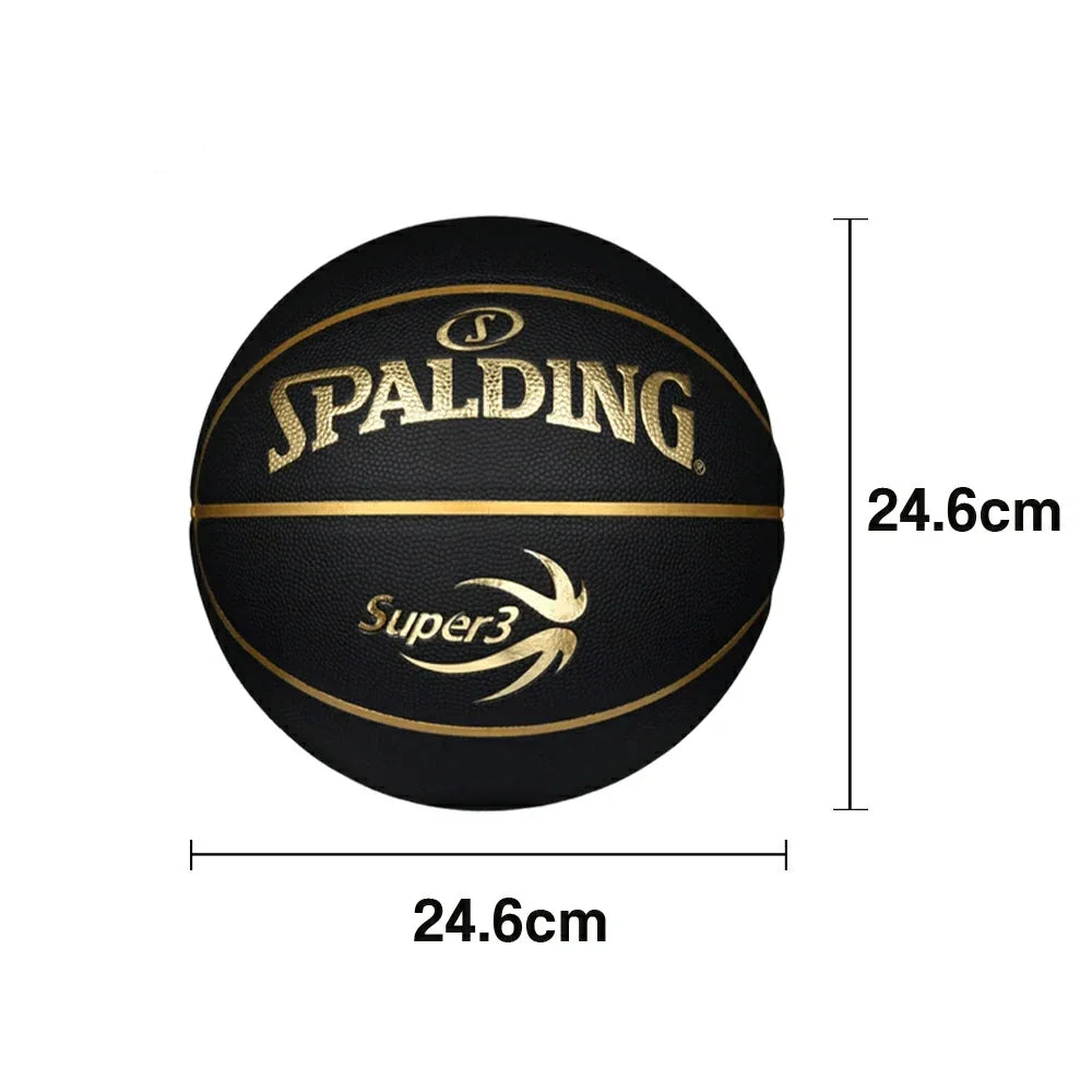 DUNK MASTER Grip, Superior SPALDING Dust-Resistant Core Nylon Rubber Winding, Foam Quick Basketball 77-749Y Authentic 7# Bounce