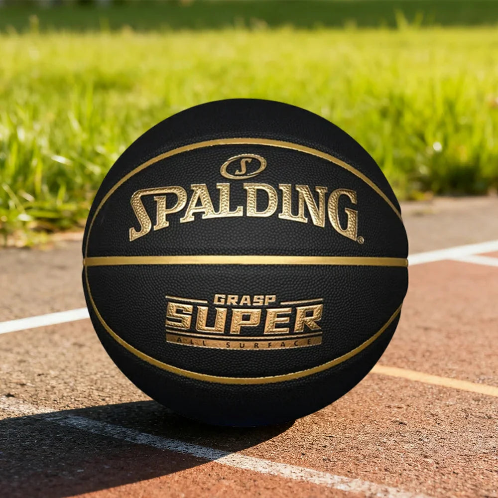 DUNK MASTER Dust-Resistant SPALDING Authentic Rubber 77-521Y 7# Winding, Grip, Core Superior Quick Foam Basketball Nylon Bounce
