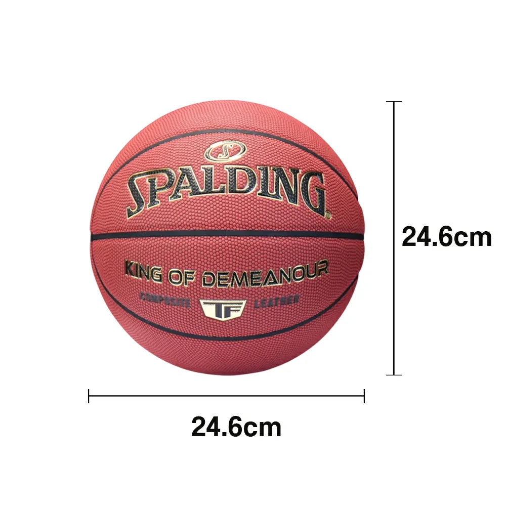DUNK MASTER Superior Authentic Quick Nylon SPALDING Basketball Rubber Grip, Foam 7# Core Winding, Dust-Resistant 78-162Y Bounce
