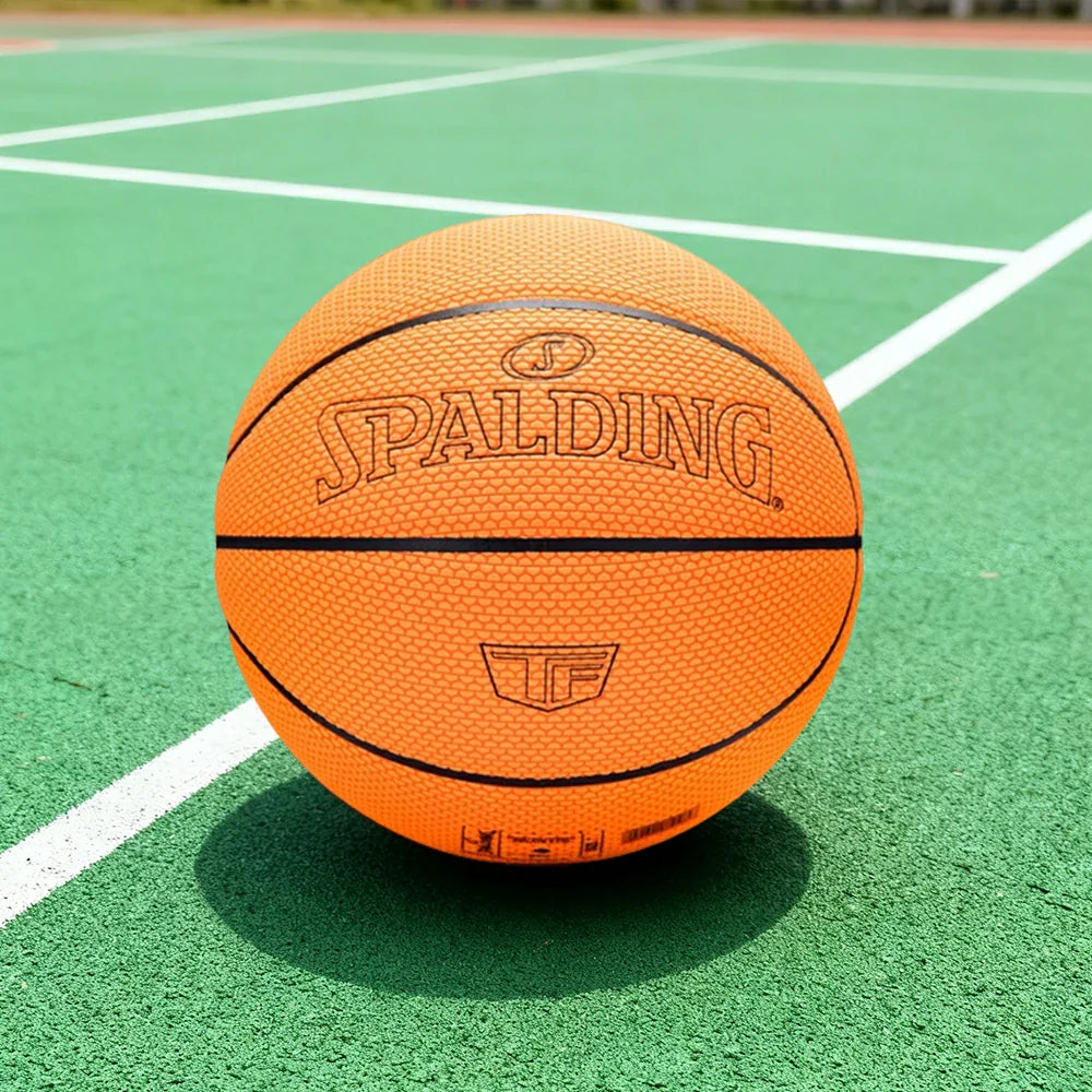 DUNK MASTER 77-962 Dust-Resistant Basketball 7# Superior Rubber Grip, Authentic Foam Winding, Core Nylon Quick SPALDING Bounce