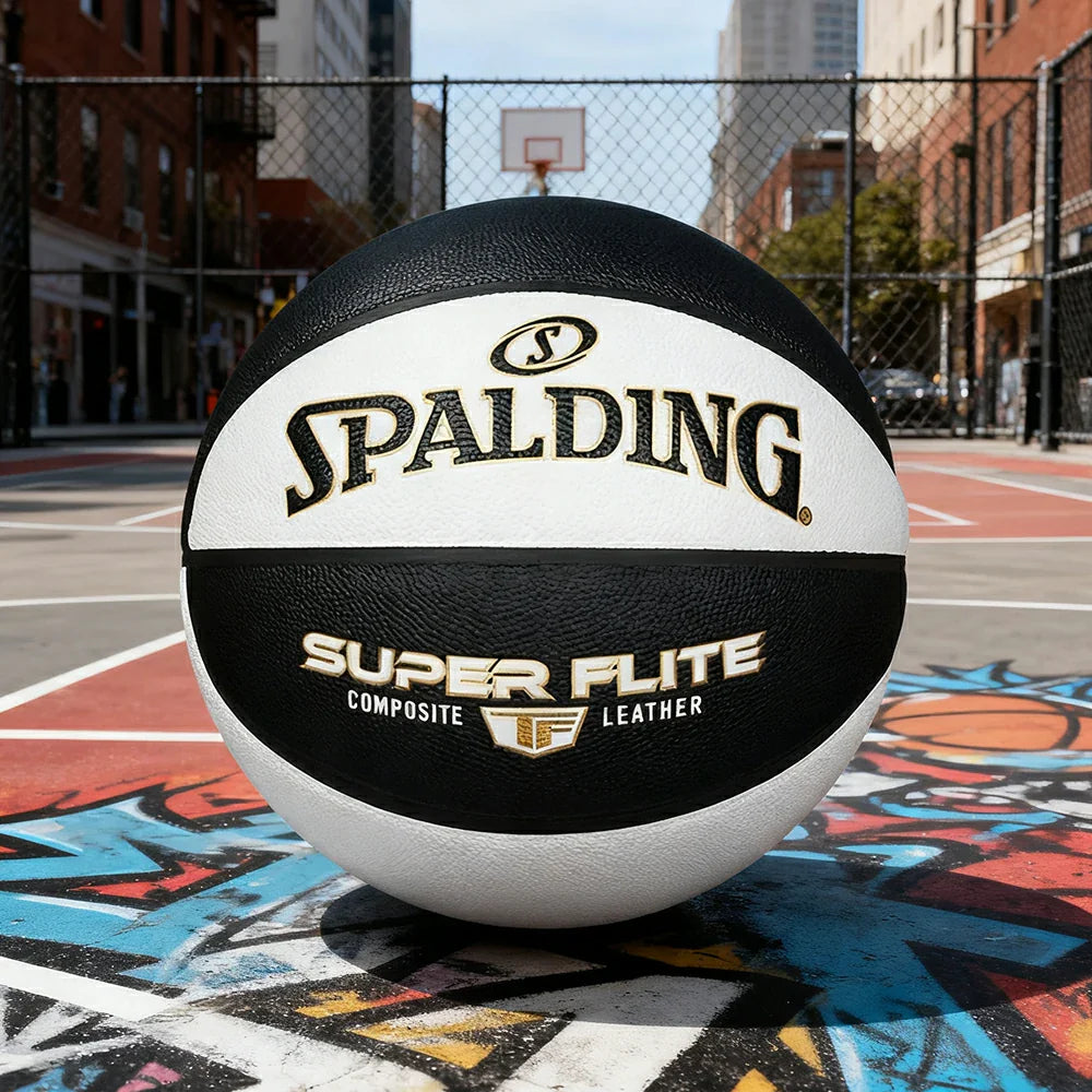 DUNK MASTER Grip, Core 7# Rubber Foam SPALDING Superior Nylon Winding, Authentic 77-560Y Basketball Quick Dust-Resistant Bounce