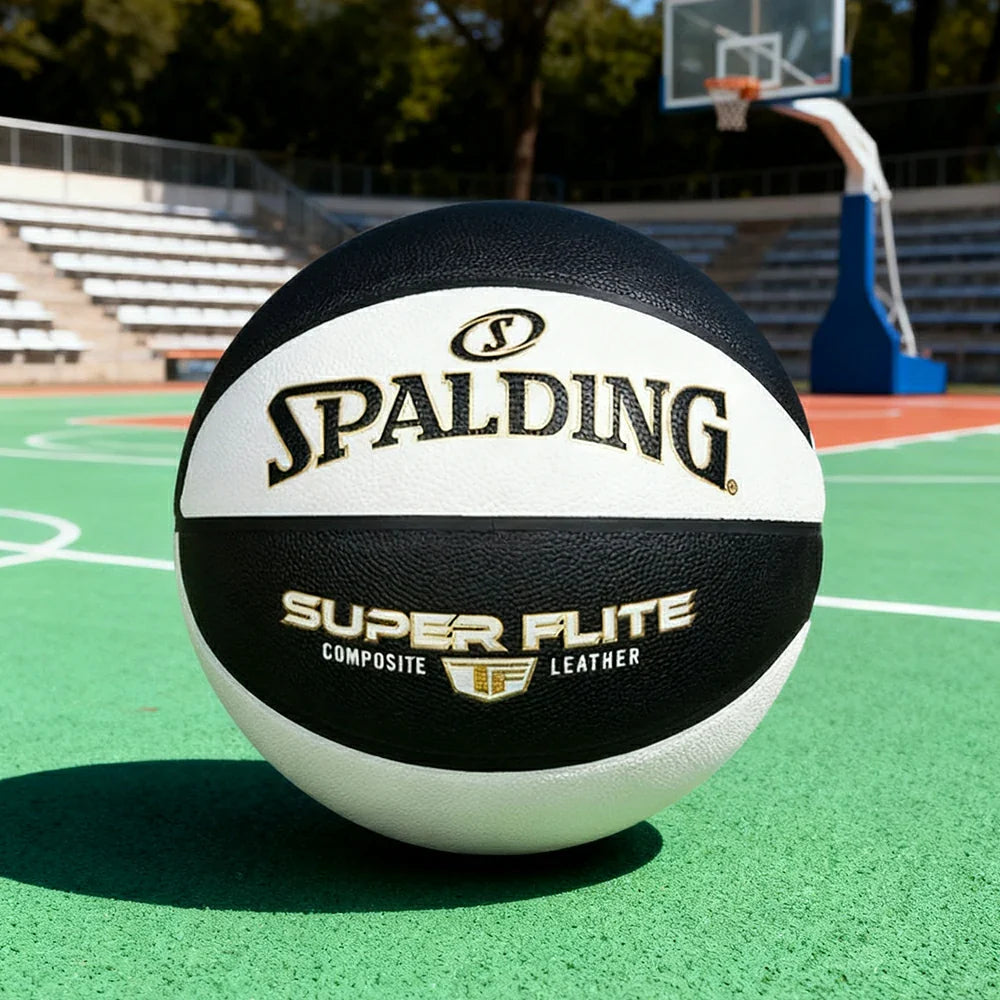 DUNK MASTER Grip, Core 7# Rubber Foam SPALDING Superior Nylon Winding, Authentic 77-560Y Basketball Quick Dust-Resistant Bounce