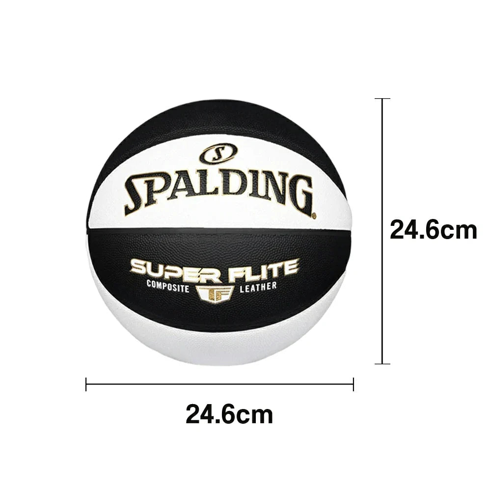 DUNK MASTER Grip, Core 7# Rubber Foam SPALDING Superior Nylon Winding, Authentic 77-560Y Basketball Quick Dust-Resistant Bounce