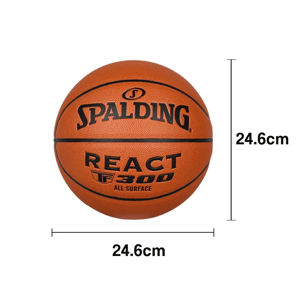 DUNK MASTER Basketball Authentic Quick Superior Winding, Core Rubber SPALDING Grip, 76-846Y Foam Nylon Dust-Resistant 7# Bounce