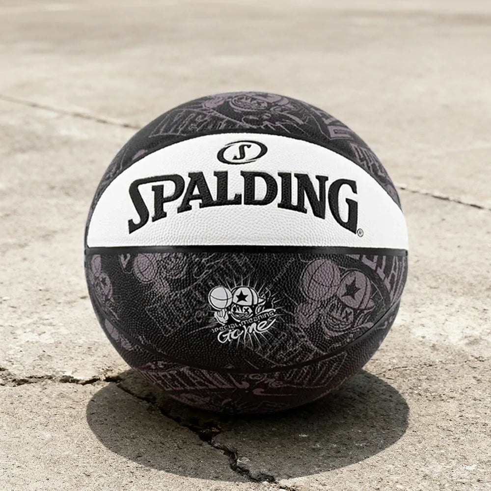 DUNK MASTER 7# Nylon Dust-Resistant Quick Basketball Rubber 77-745Y Core SPALDING Superior Grip, Winding, Authentic Foam Bounce