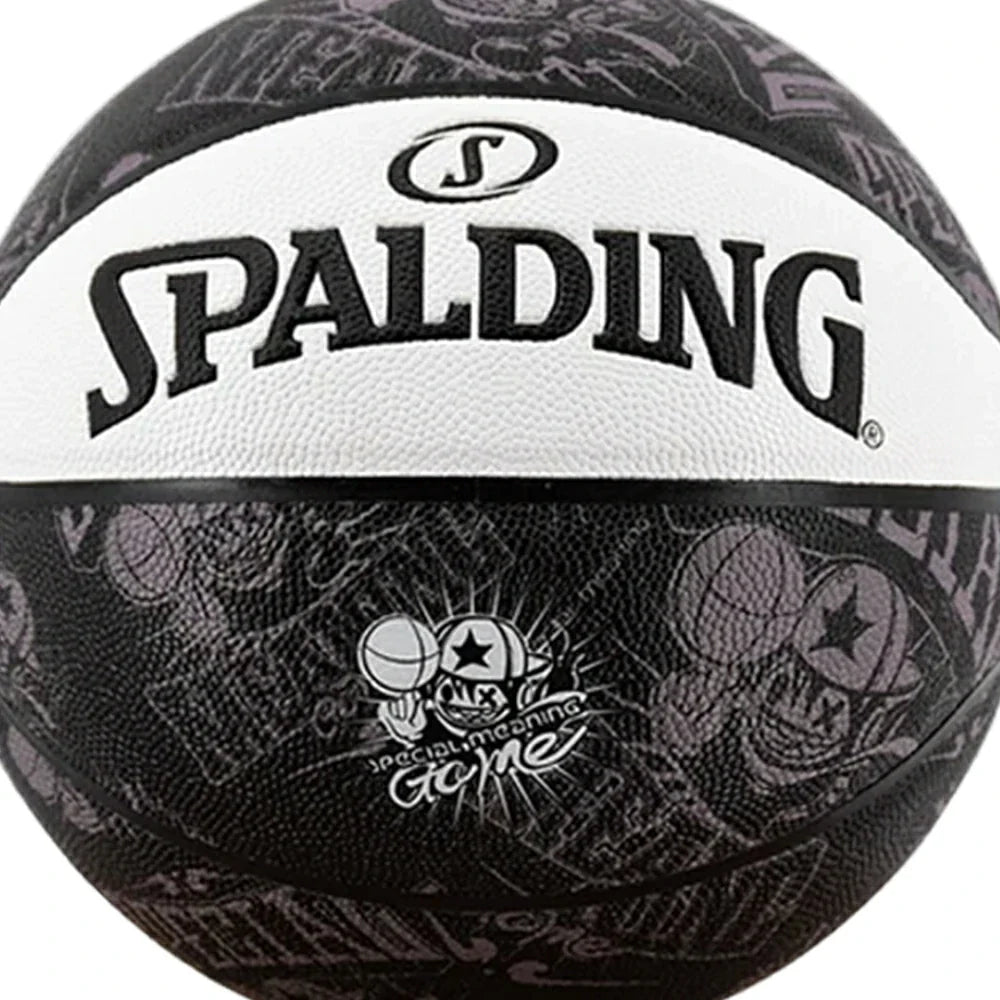 DUNK MASTER 7# Nylon Dust-Resistant Quick Basketball Rubber 77-745Y Core SPALDING Superior Grip, Winding, Authentic Foam Bounce