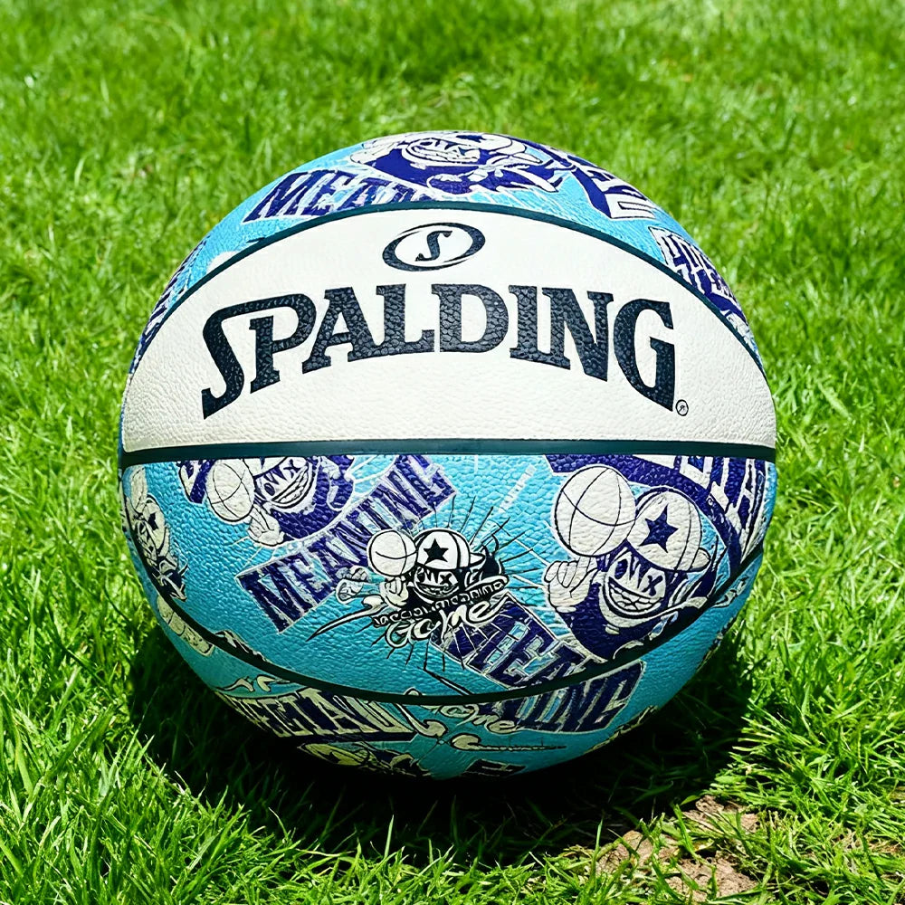 DUNK MASTER Core Winding, 77-746Y Authentic Grip, Nylon Rubber Basketball Superior Quick Dust-Resistant SPALDING 7# Foam Bounce