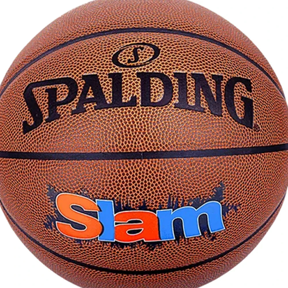 DUNK MASTER 76-886Y 7# Foam Basketball Nylon SPALDING Rubber Winding, Quick Dust-Resistant Core Grip, Authentic Superior Bounce