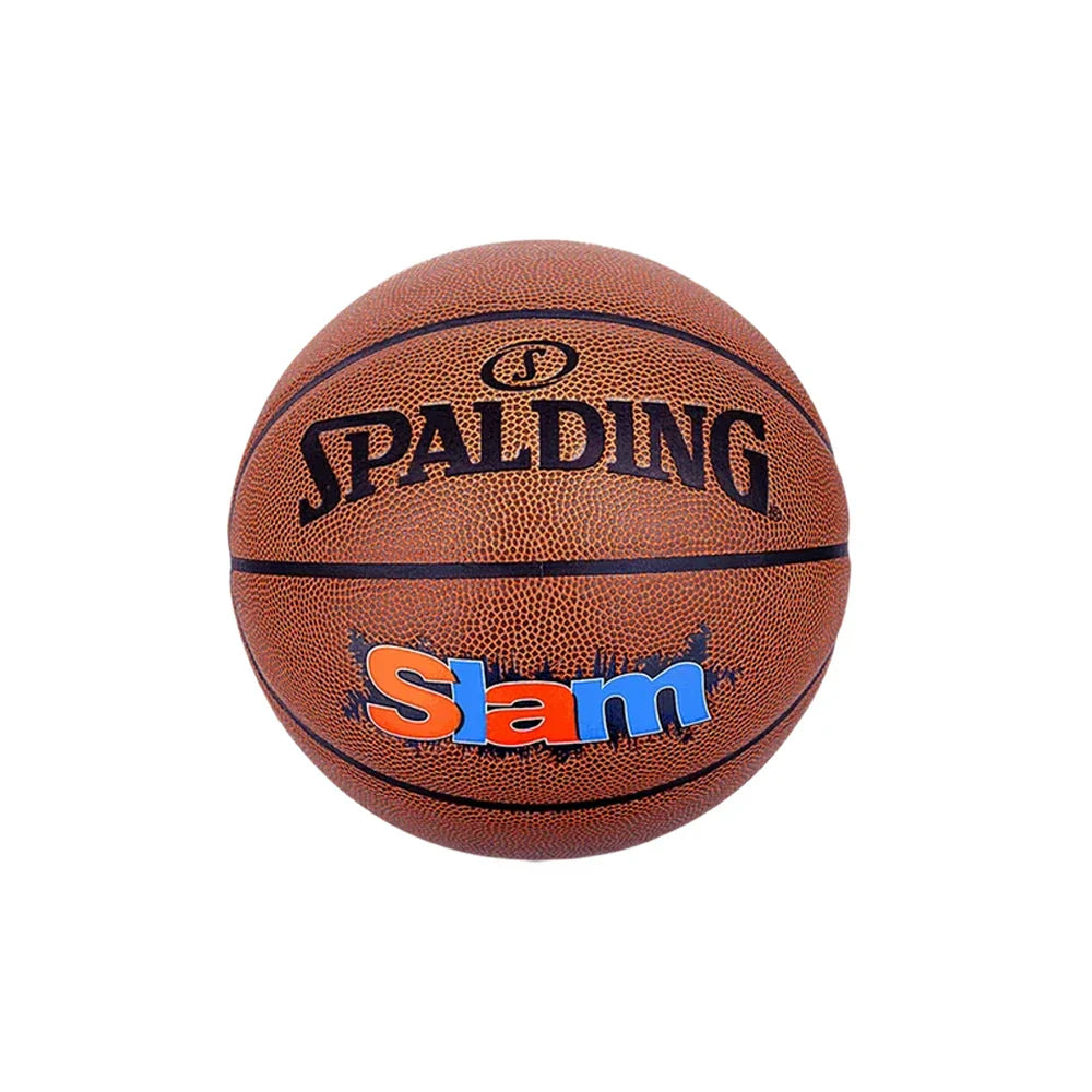 DUNK MASTER 76-886Y 7# Foam Basketball Nylon SPALDING Rubber Winding, Quick Dust-Resistant Core Grip, Authentic Superior Bounce