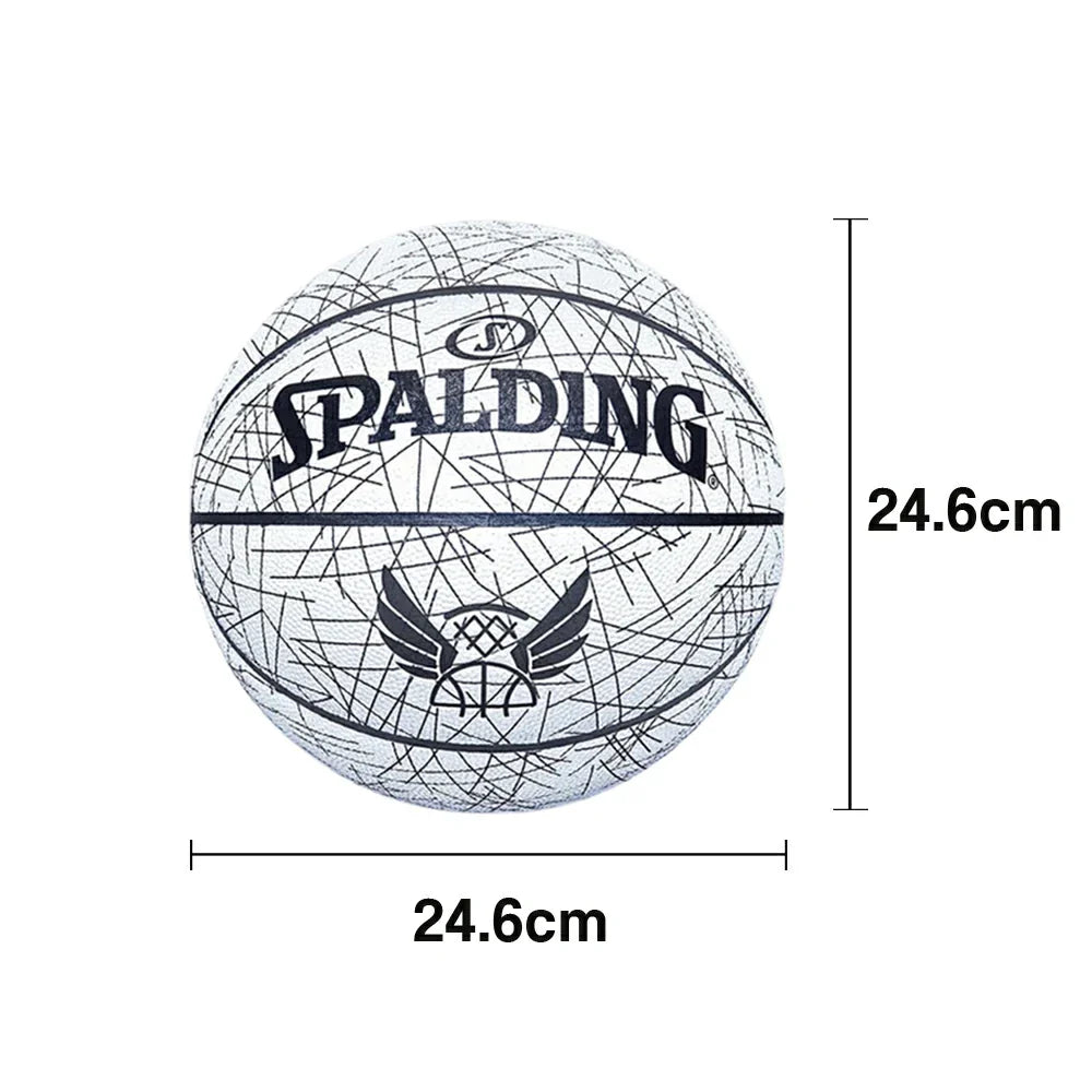 DUNK MASTER Core Basketball Grip, Rubber Quick Authentic Foam Dust-Resistant 76-911Y SPALDING 7# Winding, Nylon Superior Bounce