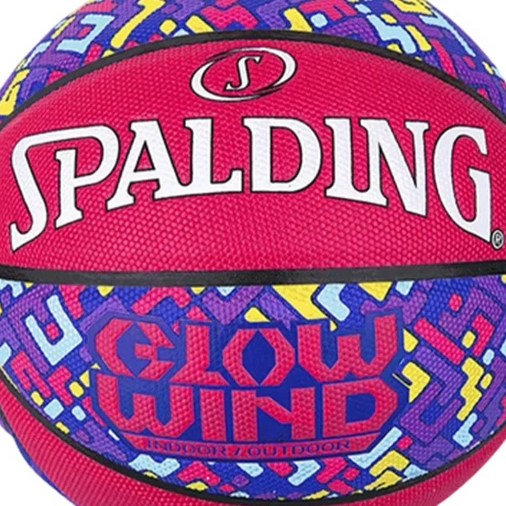 DUNK MASTER Foam Rubber Core Basketball Nylon 76-997Y Quick Superior Winding, SPALDING 7# Grip, Authentic Dust-Resistant Bounce