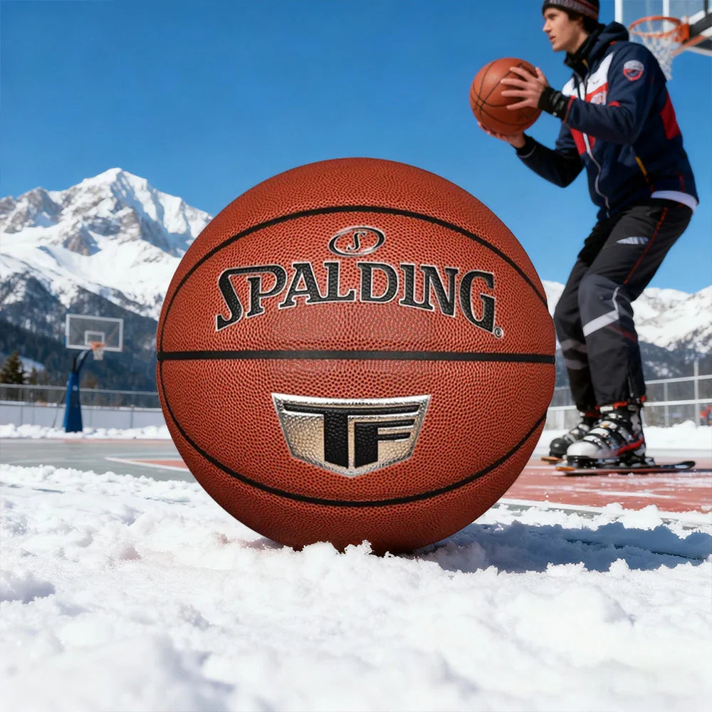 DUNK MASTER Nylon Rubber Core SPALDING Basketball 77-764Y 7# Authentic Dust-Resistant Superior Winding, Grip, Foam Quick Bounce