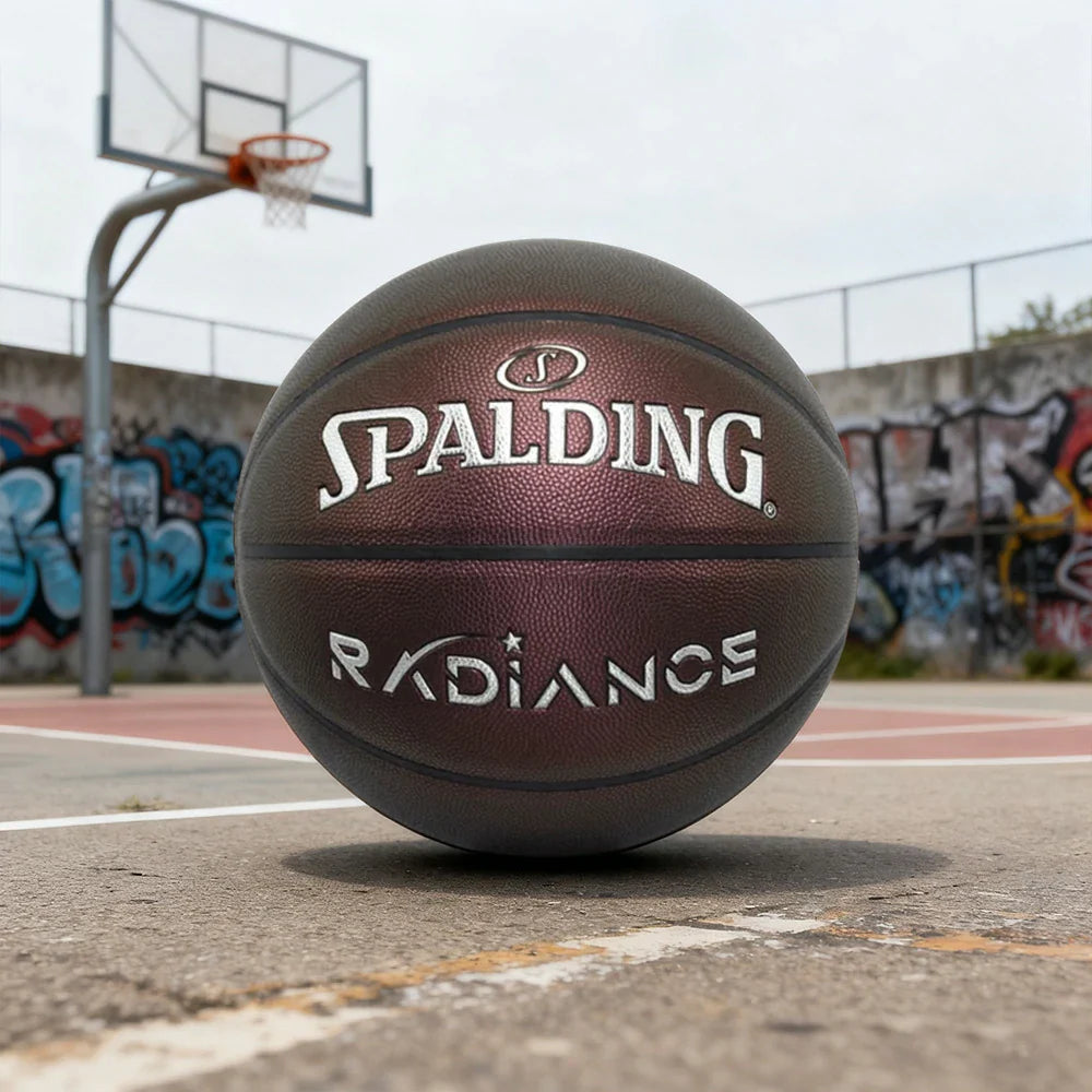 DUNK MASTER 7# SPALDING 77-384Y - Durable Basketball Grip, Vibrant High - Bladder Rebound, Authentic Quick Butyl Colors