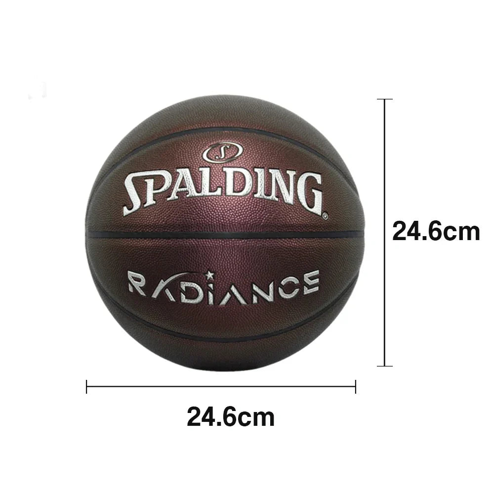 DUNK MASTER 7# SPALDING 77-384Y - Durable Basketball Grip, Vibrant High - Bladder Rebound, Authentic Quick Butyl Colors