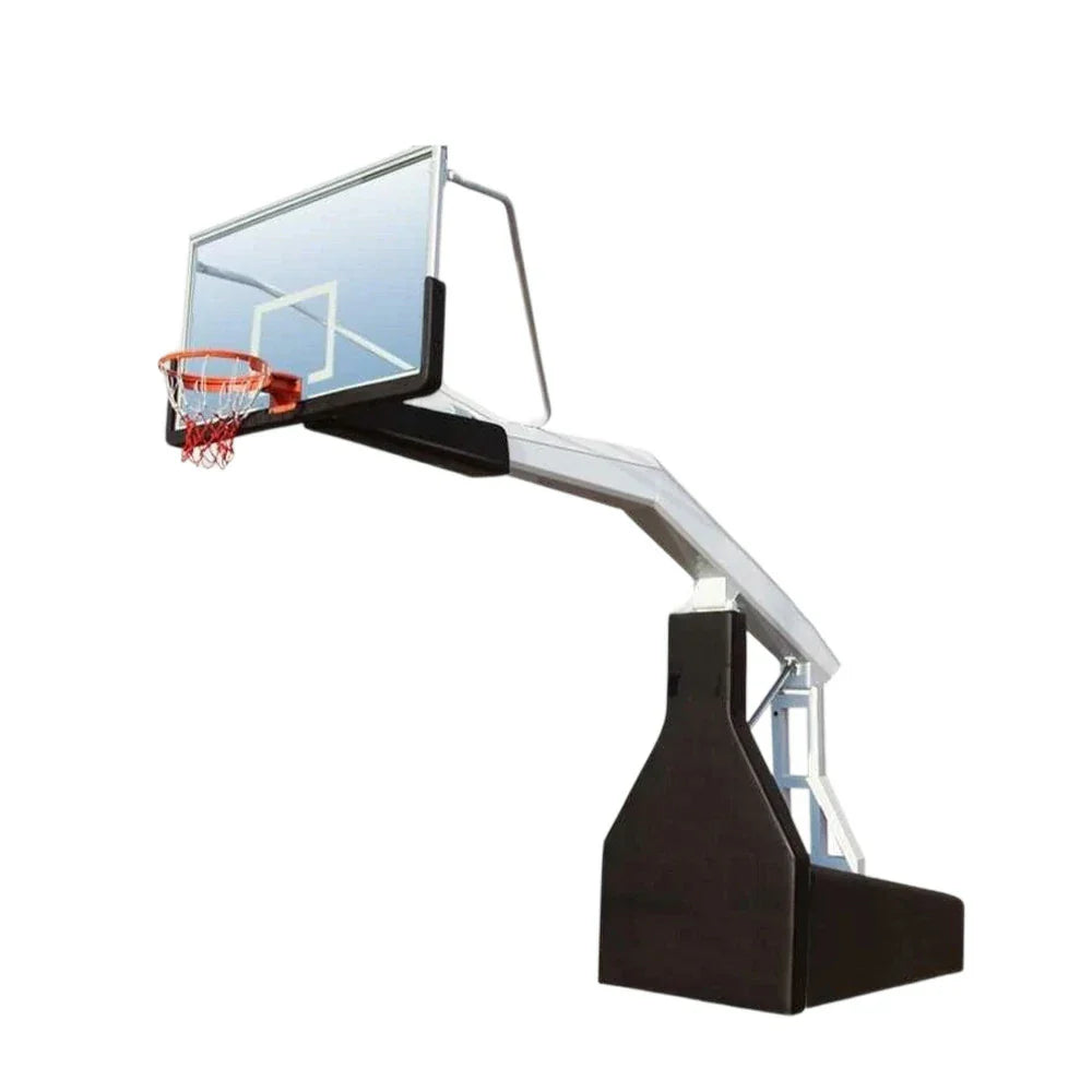 DUNK MASTER Hydraulic Stability Tempered for 3.05m 10mm - Hoops Basketball Lift, - Electric Durable Base Glass Height, Backboard, Rim Heavy-Duty Black