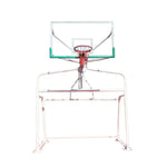 DUNK MASTER x 1.8m - x Steel, Basketball Double-Spring Combo 1.05m Rim, Soccer 300cm Frame, Tempered 200cm Backboard, Goal Glass Soccer Rust-Resistant