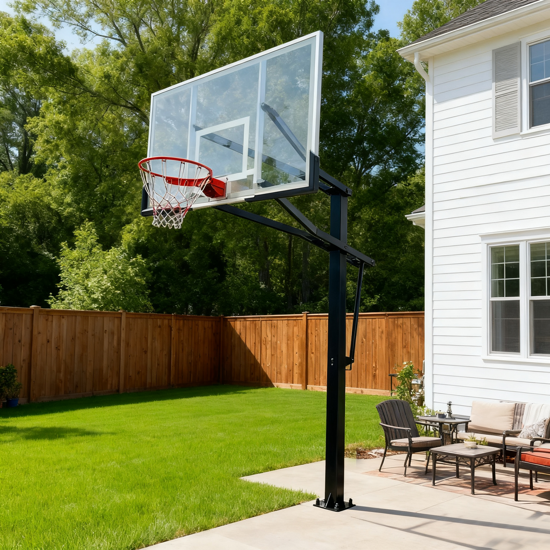 DUNK MASTER Basketball Ring M023 Duty Heavy System Ground Basketball In Hoop Stand Ironman Professional