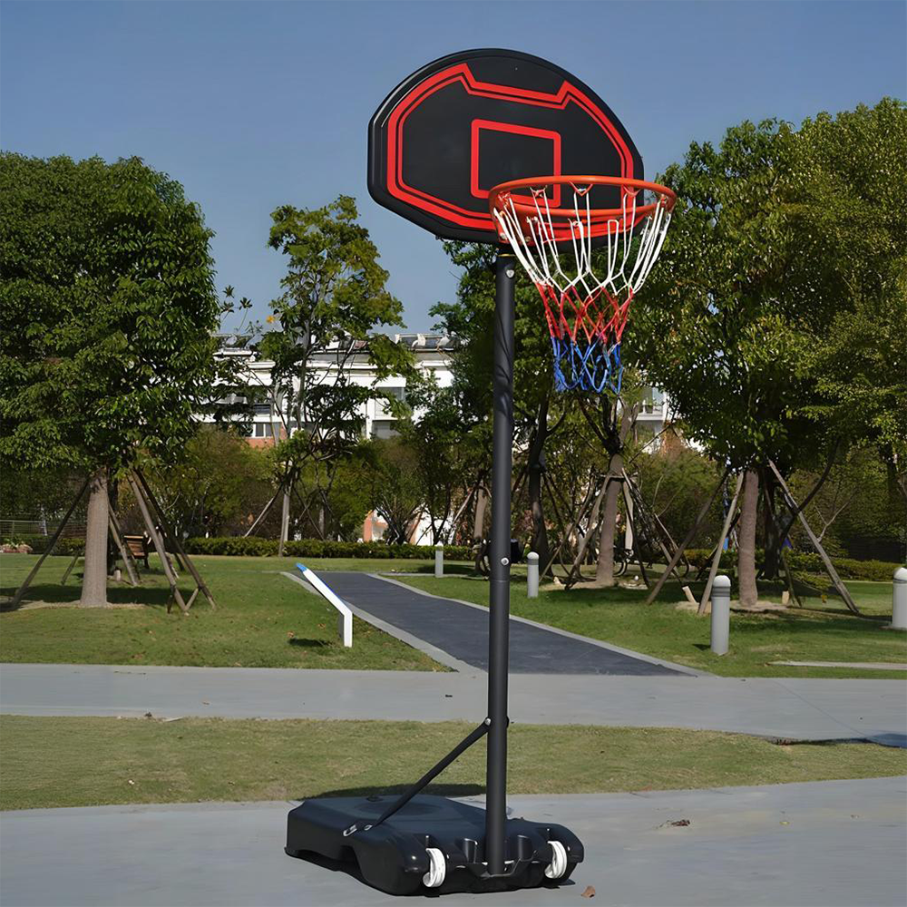 DUNK MASTER Basketball System Ring Hoop Basketball Stand Portable PLINC Ironman