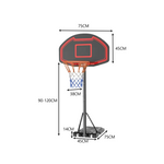 DUNK MASTER Basketball System Ring Hoop Basketball Stand Portable PLINC Ironman