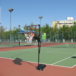 DUNK MASTER Hoop System C Basketball Ring ACE Basketball Portable QIAN Stand Ironman