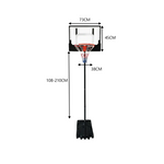 DUNK MASTER Basketball Ring Basketball ACE-KIDS Hoop Portable Stand System 01 Ironman