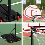 DUNK MASTER Stand Hoop System Portable Basketball M018Y Ring Basketball Ironman