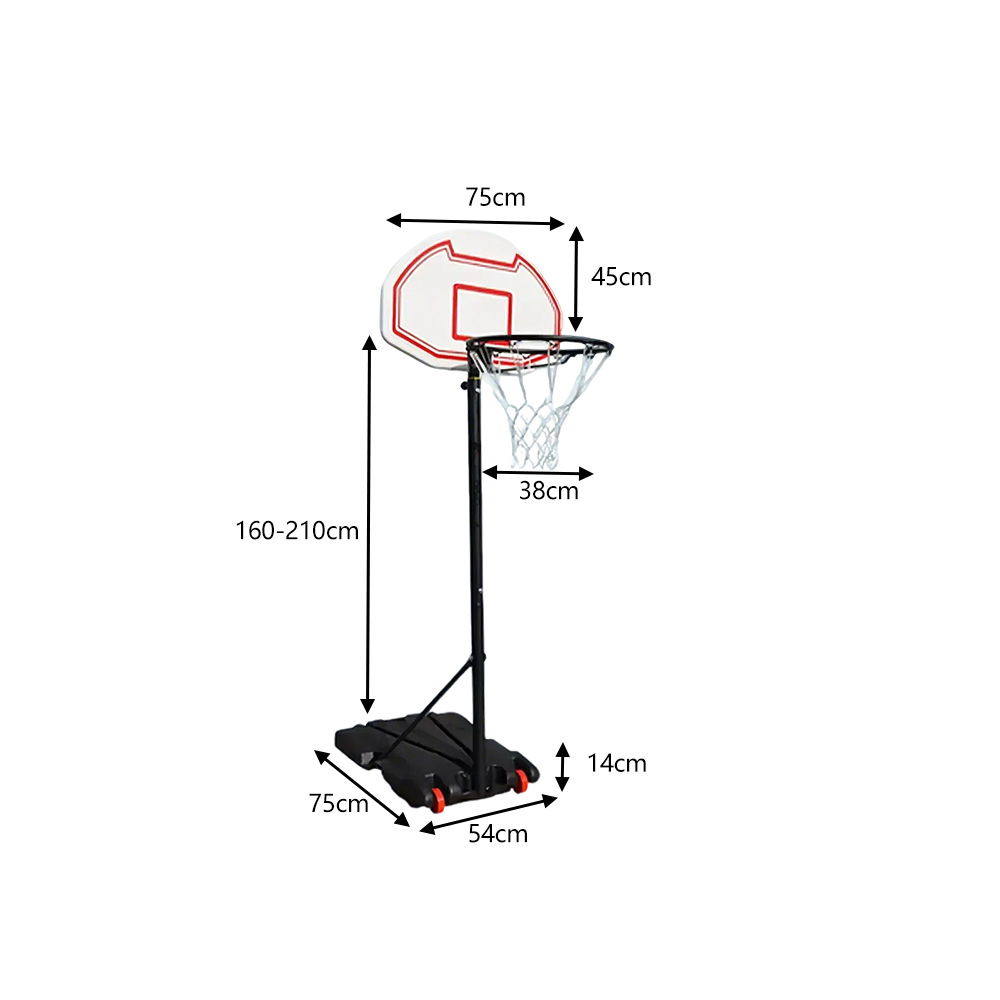 DUNK MASTER Stand Hoop System Portable Basketball M018Y Ring Basketball Ironman
