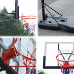 DUNK MASTER Basketball Stand M021PL Hoop Ring Basketball System Portable Ironman
