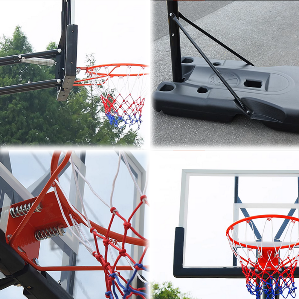 DUNK MASTER Basketball Stand M021PL Hoop Ring Basketball System Portable Ironman
