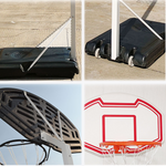 DUNK MASTER Basketball Portable Stand Hoop M033 System Ring Basketball Ironman