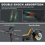 GLIDER 350W Scooter Motorised A7 36V Adult Scooter Riding Foldable Electric Black