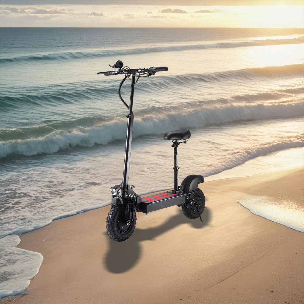 GLIDER 350W Scooter Motorised A7 36V Adult Scooter Riding Foldable Electric Black