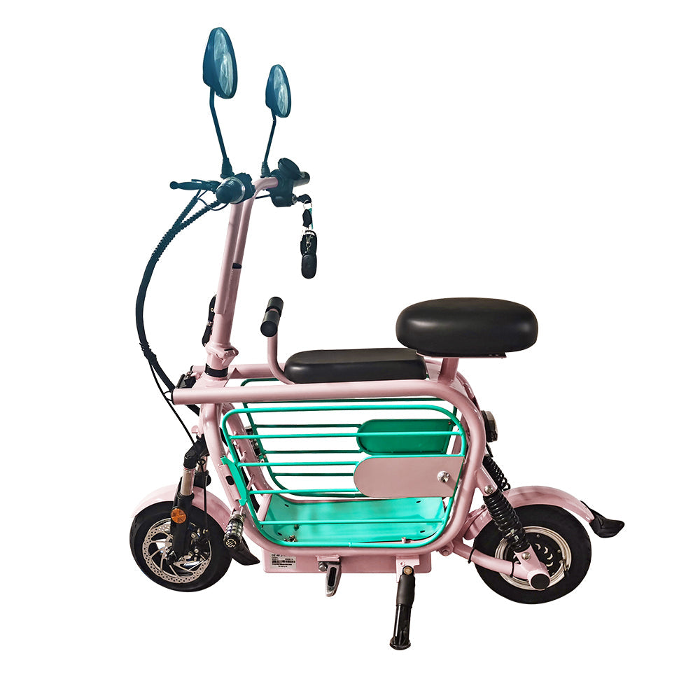 GLIDER DD1 USB 500W 13Ah Scooter Large Baby Foldable Storage Electric 11-inch W/ Capacity 48V Charger Seat