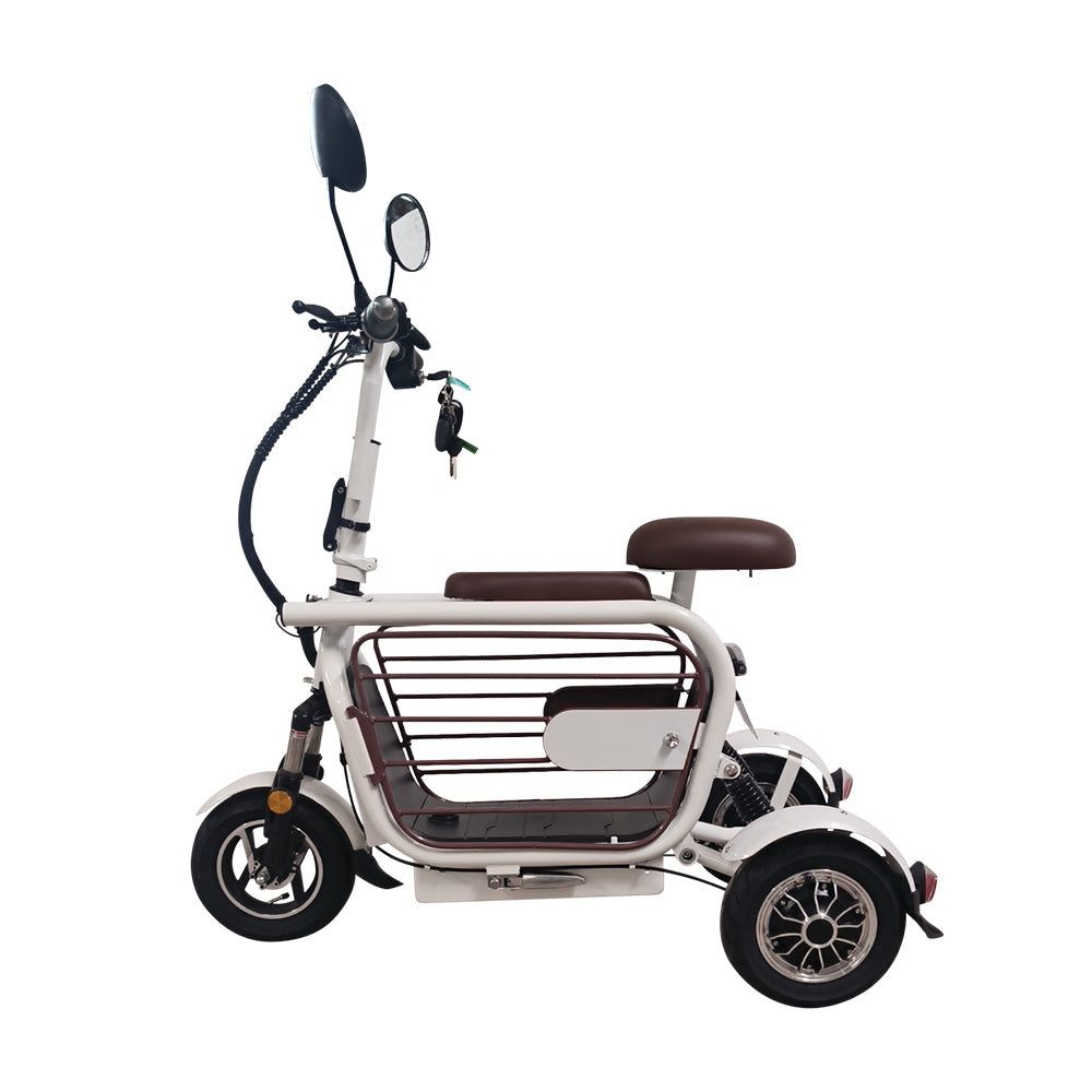 AKEZ Dudu3 Steel - Scooter Electric 48V High-Carbon Foldable 500W Frame White
