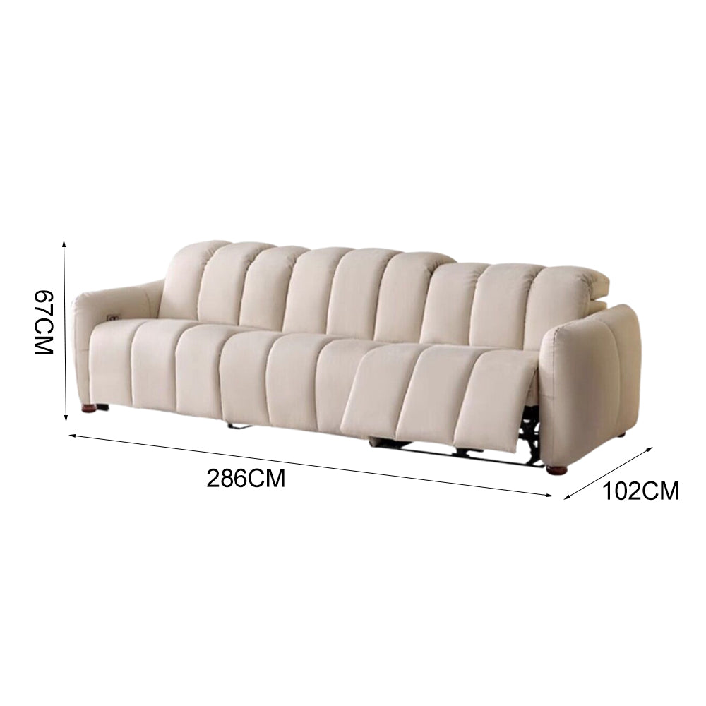 LUXORA FC1011 - High-Tech Pine Frame Wood Sofa Fabric