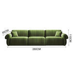 LUXORA FC1023 Frame Wood 3-Seater Pine Sofa