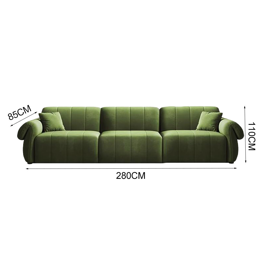 LUXORA FC1023 Frame Wood 3-Seater Pine Sofa