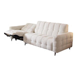 LUXORA FC1026 Electric 265cm Frame Fabric Wood Length Solid Corduroy Sofa